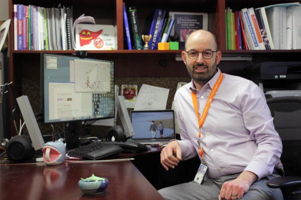 Dr. Yaron Rotman in his office
