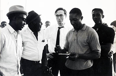 a group of Black men with Stanley Rapoport