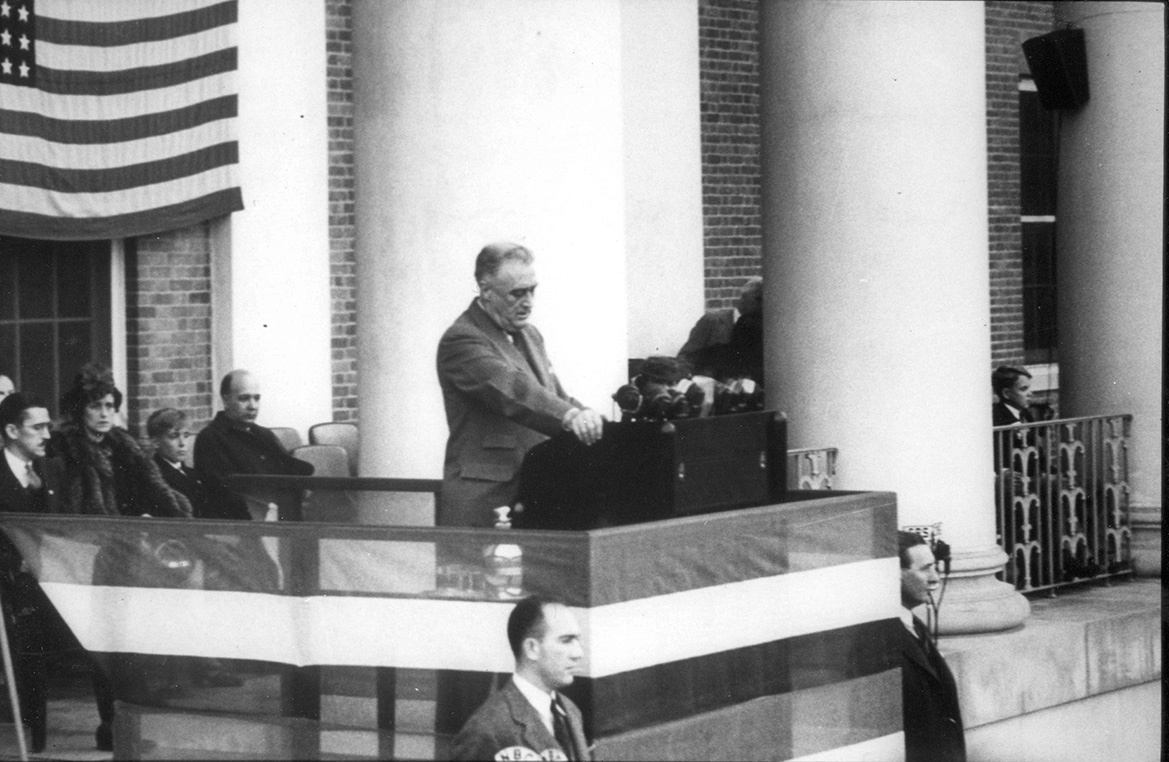 President Franklin D. Roosevelt dedicating the NIH campus in 1940