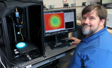 Dr. George Patterson in his lab