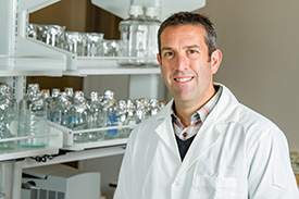 John Brognard in the lab