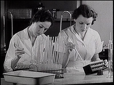 two nurses in a lab
