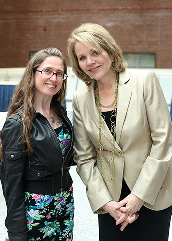 Joanna Cross (left) and Renee Fleming