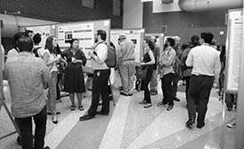 crowds at the poster session at the 2019 NIH Research Festival