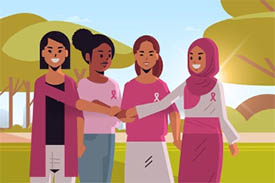 illustration of four women representing diversity