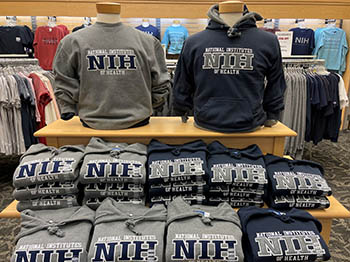sweat shirts with NIH logo