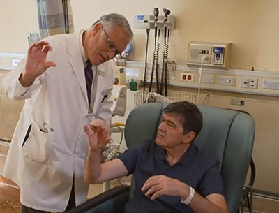 doctor and patient in an exam room