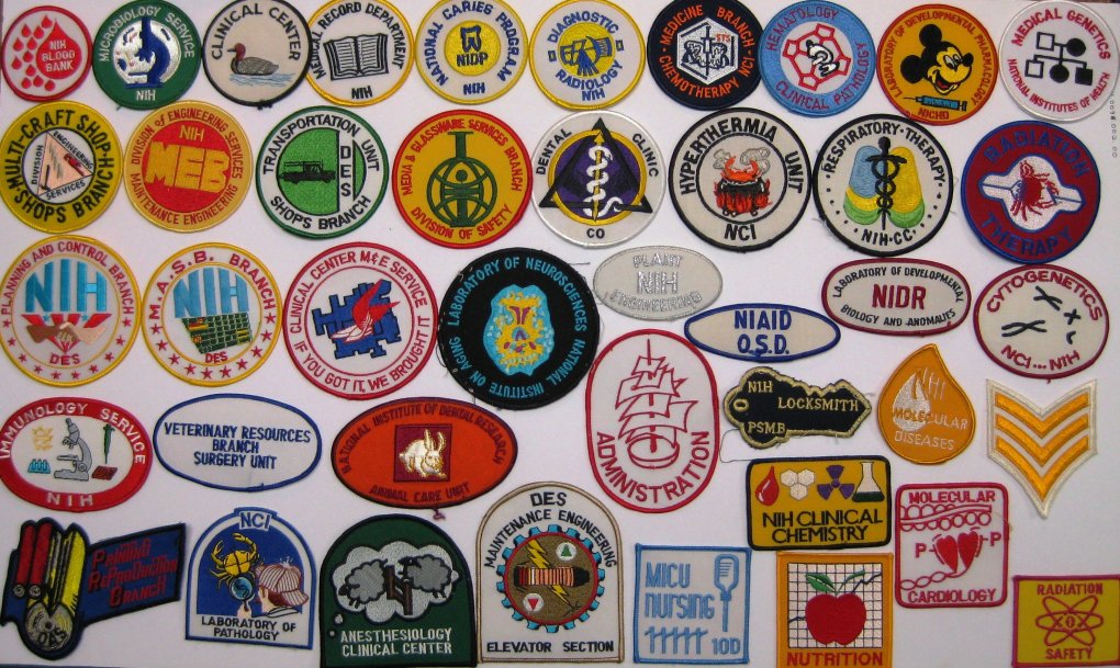 Clinical Center patches, NIH history