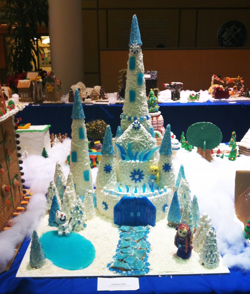 Frozen gingerbread castle