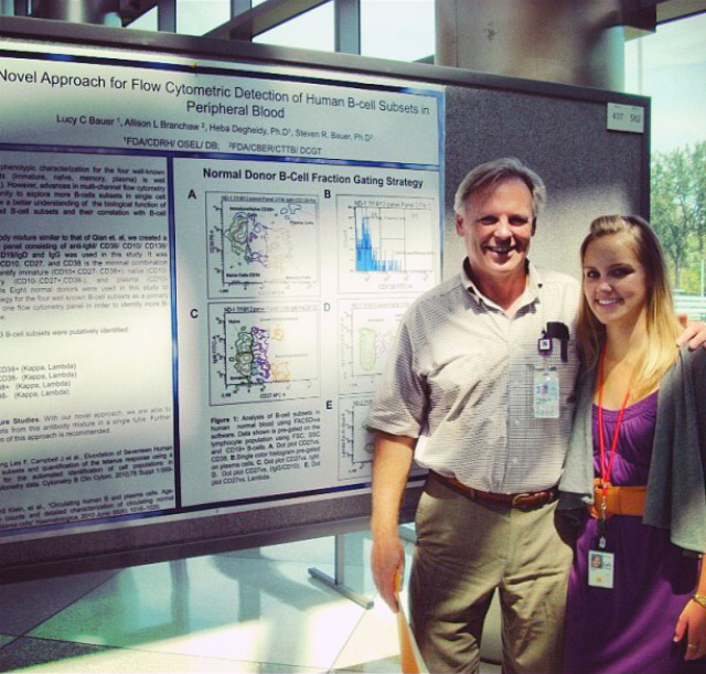 Lucy Bauer at NIH Poster Day