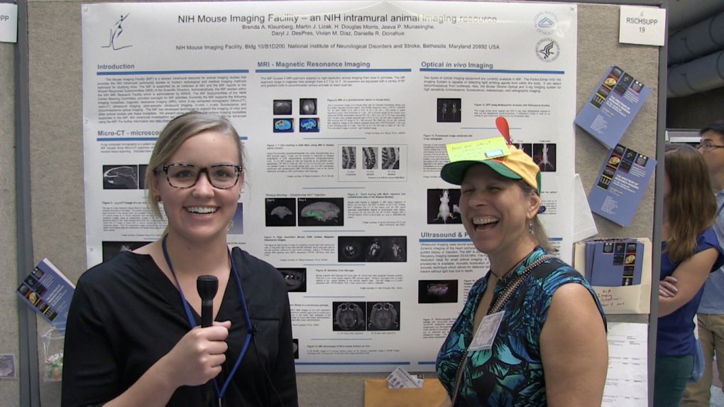 Lucy Bauer interviews Dr. Brenda Klaunberg of NIH Mouse Imaging Facility at ResearchFest