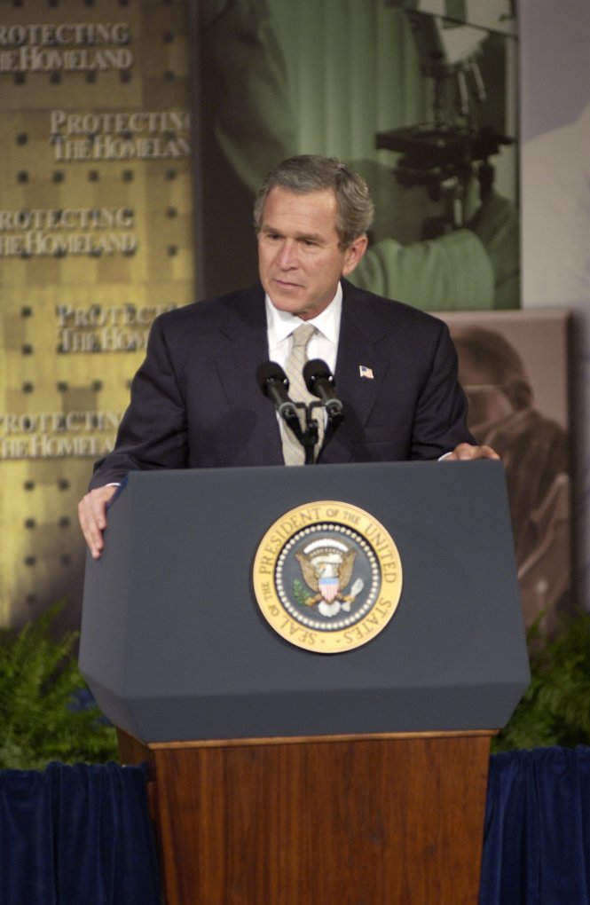 President George W Bush, NIH 2003