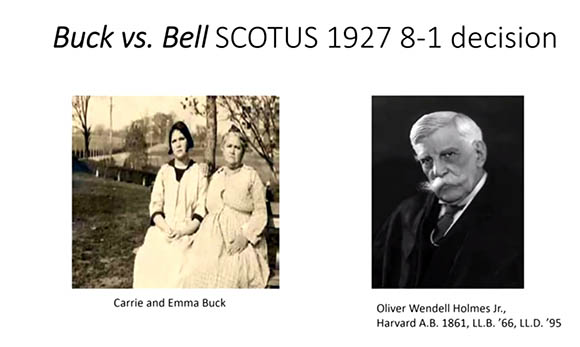 photo of two women; photo of Oliver Wendell Holmes