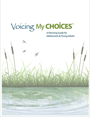Cover of the &quot;Voicing My Choices&quot; booklet