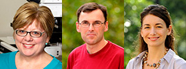 Head shots of Patricia Jensen, Nicholas Plummer, and Natalie Sciolino