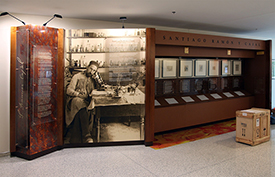 photograph of the Cajal exhibit
