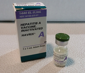  Package and vial for Hepatitis A Vaccine