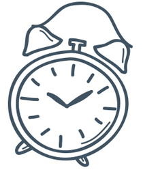 illustration of an alarm clock
