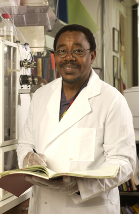 WILLIAM COLEMAN IN HIS LAB