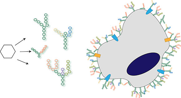 illustration of molecules