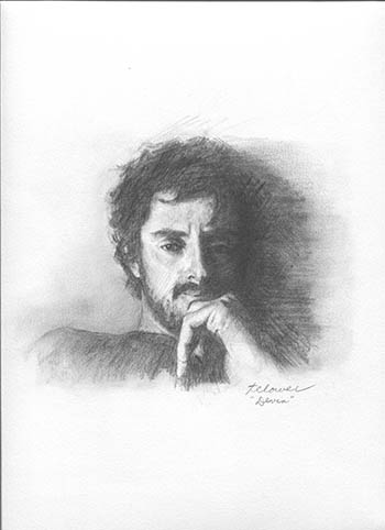 drawing of young man