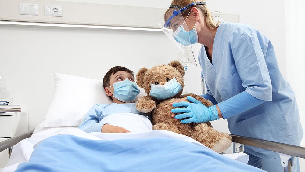 child patient being treated by a doctor