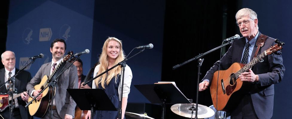 Dr. O’Shea (far left) performs with his band, the Affordable Rock ‘n’ Roll Act