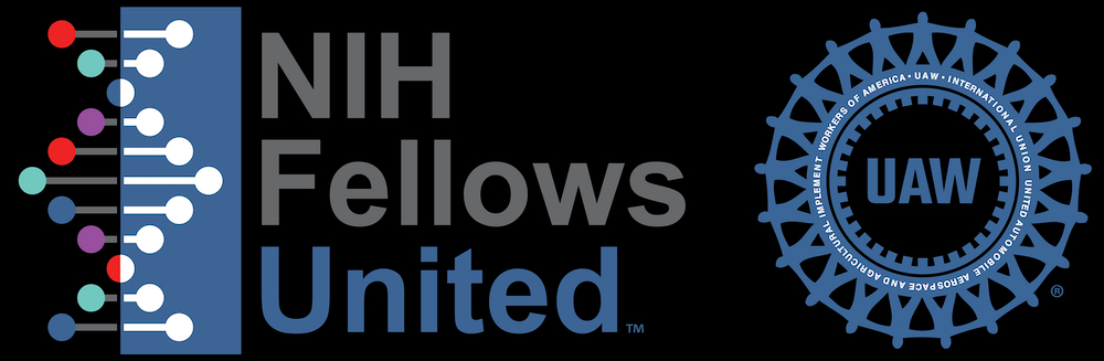banner reading NIH Fellows United