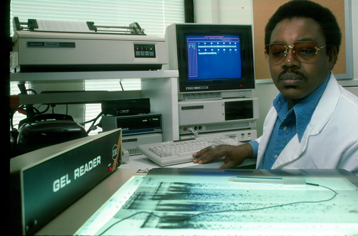 Dr. William Coleman working in the lab