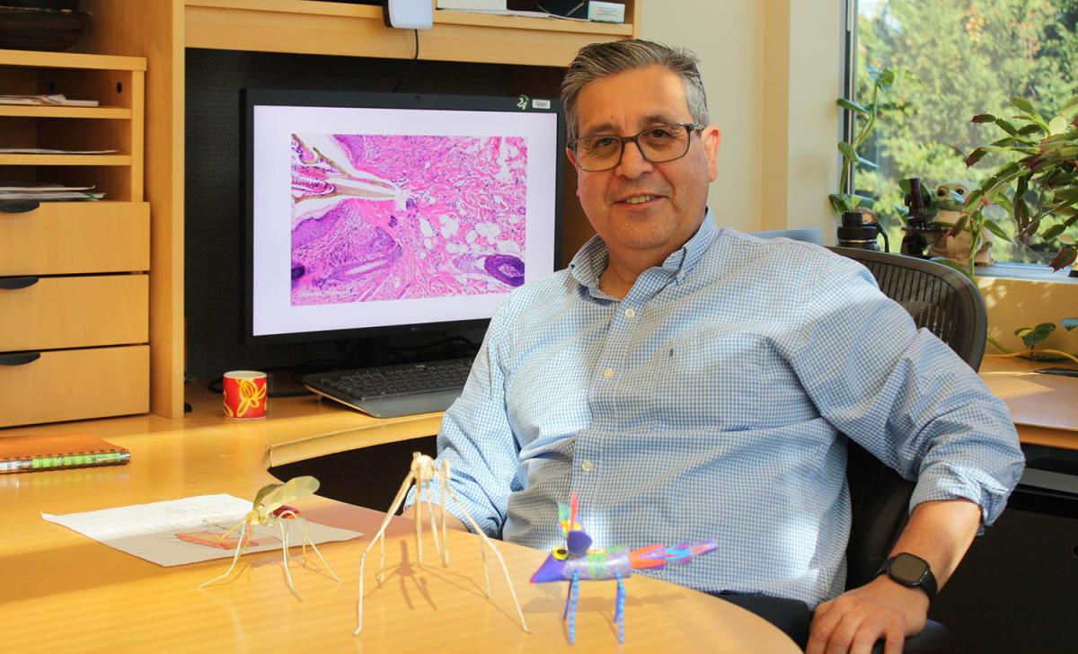 Dr. Jesus Valenzuela in his office
