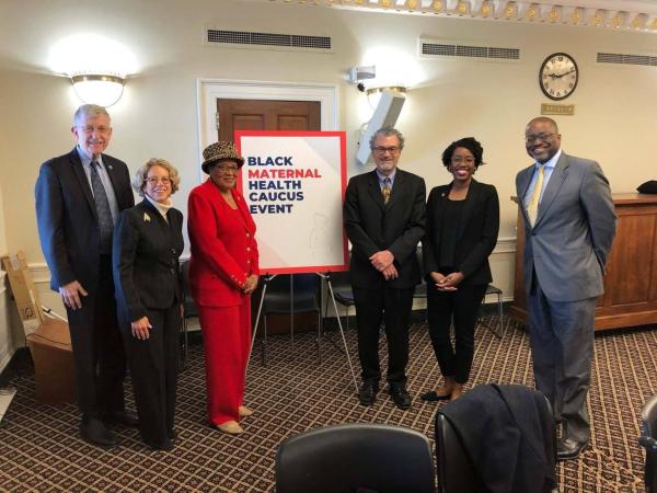 Dr. Gibbons and Dr. Perez-Stable at a Black Maternal Health Caucus event in 2019