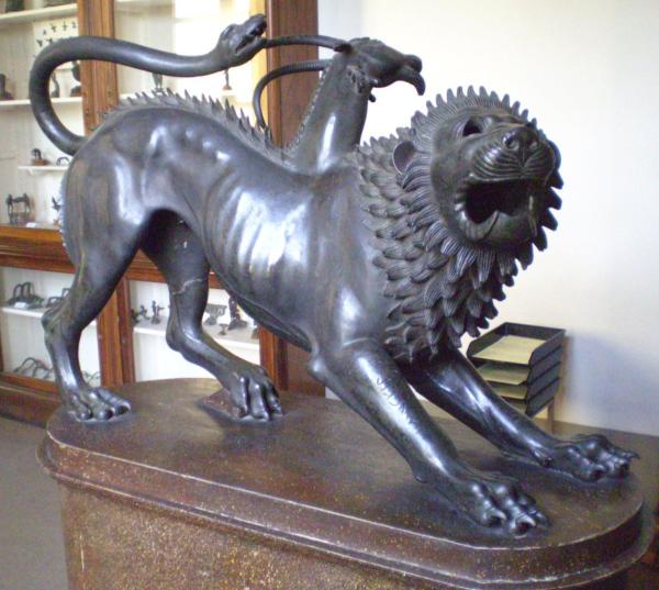 statue of a chimera