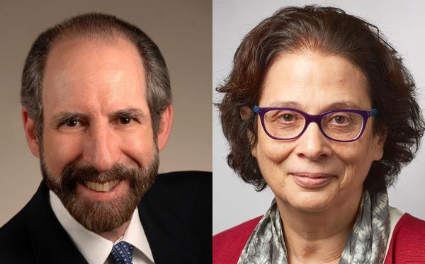 Dr. Ronald Germain (left) and Dr. Sandra Wolin