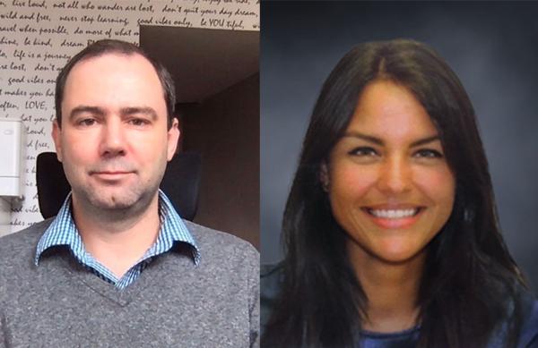 Dr. Leandro Vendruscolo (left) and Dr. Yocasta Alvarez-Bagnarol (right)