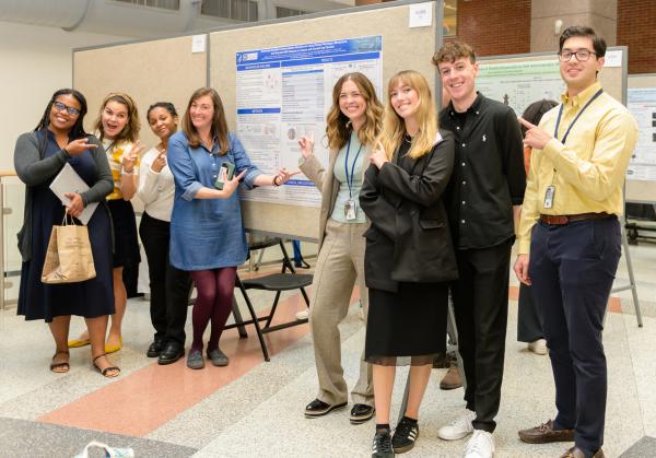 NIAAA scientists presenting their poster