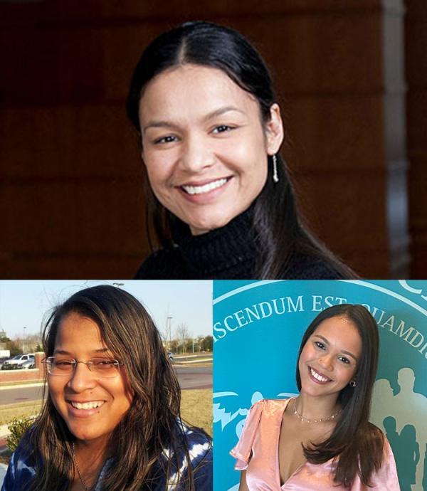 Top: Yarimar Carrasquillo, the study’s senior author. Bottom: Jeitzel Torres-Rodriguez (right) and Torri Wilson (left), the study’s co-first authors
