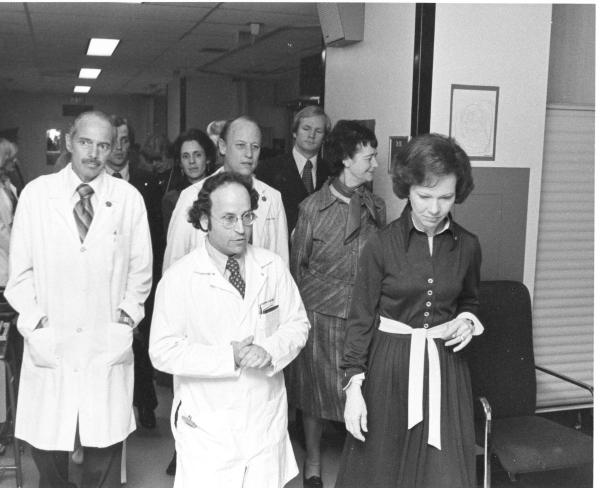 First Lady Rosalynn Carter visits the NIH Clinical Center