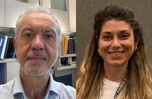 Dr. Vittorio Sartorelli (left) and Dr. Veronica Ciuffoli (right)