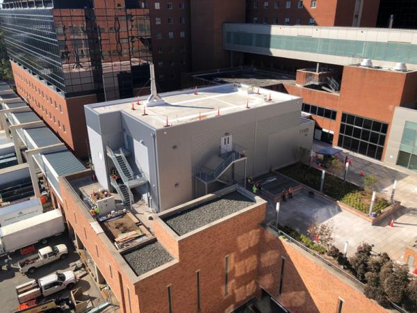 ariel view of the NIH clinical center