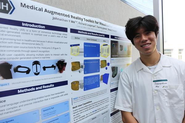 IRP summer intern Johnathan Mo