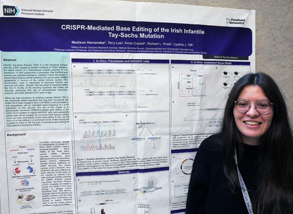 IRP postbaccalaureate fellow Madison Hernandez