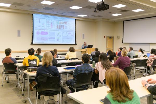 Karen Laky presents a workshop at the NIH research festival