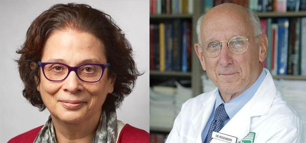 Dr. Sandra Wolin (left) and Dr. Steven Rosenberg (right)
