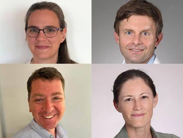 clockwise from top-left: Dr. Lisa McReynolds, Dr. Chris Grunseich, Dr. Samira Sadowski, and Dr. Andrea Lisco