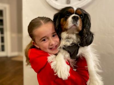 Natalie and Kingston enjoy many playful days together.
